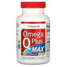 Dr. Sinatra, ДГК, Omega Q Plus MAX 100 mg, 60 капсул