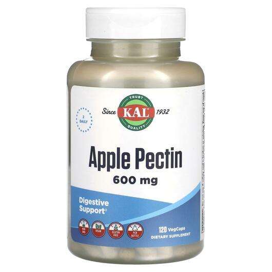 Основне фото товара KAL, Apple Pectin 600 mg, Яблочний пектин, 120 капсул