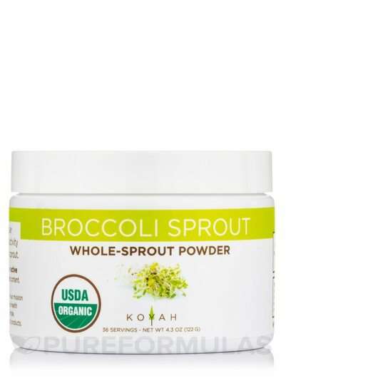 Основне фото товара Koyah, Organic Freeze-Dried Broccoli Sprout Powder, Броколі, 1...