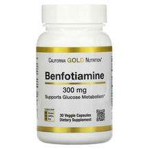 California Gold Nutrition, Benfotiamine 300 mg, Бенфотиамін 30...
