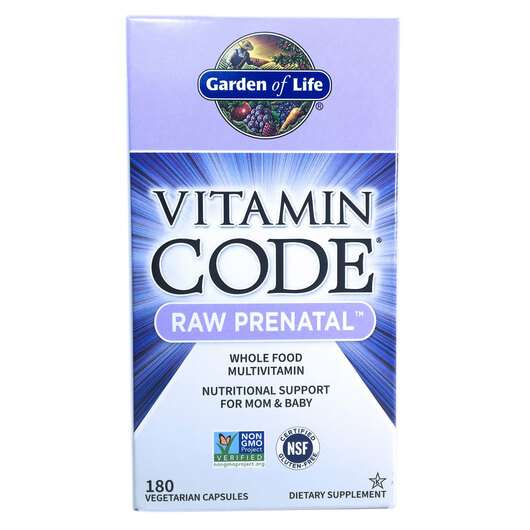 Основное фото товара Garden of Life, Мультивитамины, Vitamin Code RAW Prenatal, 180...