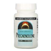 Source Naturals, Pregnenolone 25 mg, Прегненолон 25 мг, 120 та...