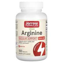 Jarrow Formulas, Arginine 1000 mg, L-Аргінін 1000 мг, 100 табл...