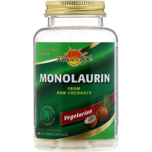 Основное фото товара Natures Life, Монолаурин 990 мг, Monolaurin 990 mg 90, 90 капсул