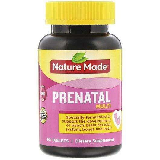 Основне фото товара Nature Made, Multi Prenatal90, Мультивітаміни для вагітних, 90...
