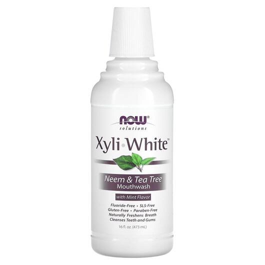 Основное фото товара Solutions Xyli-White Mouthwash Fluoride-Free, Органический чай, 4