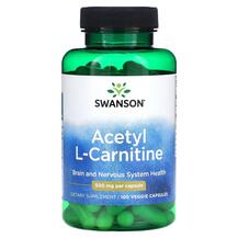 Acetyl L-Carnitine 500 mg L-Карнитин Swanson