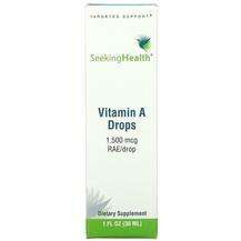 Seeking Health, Vitamin A Drops, Вітамін А 1500 мкг в краплях,...