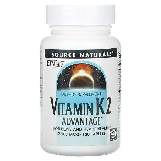 Основное фото товара Source Naturals, Витамин K Филлохинон, Vitamin K2 Advantage 22...