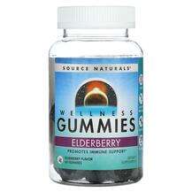Source Naturals, Босвеллия, Wellness Gummies Elderberry, 60 та...
