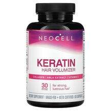 Neocell, Keratin Hair Volumizer, Кератин з колагеном, 60 капсул