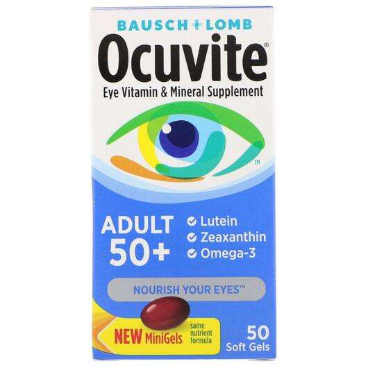 Основное фото товара Поддержка здоровья зрения, Ocuvite Adult 50+ Eye Vitamin &...