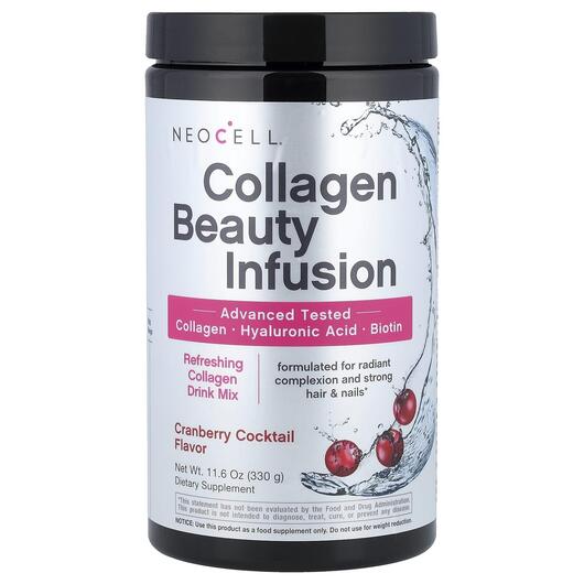 Основне фото товара Collagen Beauty Infusion with Biotin Drink Mix Cranberry, Колаген