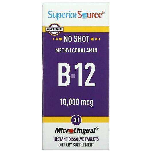 Основне фото товара Superior Source, Methylcobalamin B-12 10000 mcg, Метилкобаламі...