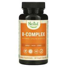 Nested Naturals, B-Complex, Комплекс вітаміну B, 60 капсул
