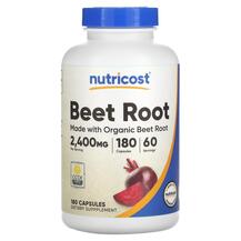 Beet Root 800 mg Красная свекла Nutricost 180 капсул