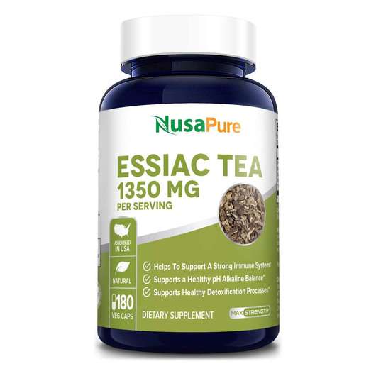 Основное фото товара Nusa Pure, Чай Ессиак, Essiac Tea 1350 mg, 180 капсул
