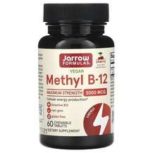 Jarrow Formulas, Метил B-12 Вишня 5000 мкг, Methyl B-12 Lozeng...