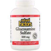 Natural Factors, Glucosamine Sulfate 500 mg, 360 Capsules