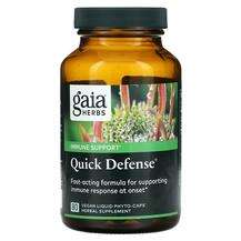Gaia Herbs, Поддержка иммунитета, Quick Defense, 80 капсул