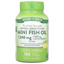 Омега 3 Mini Fish Oil Premium Strength Lemon 650 mg