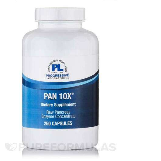 Pan 10X, Панкреатин, 250 капсул