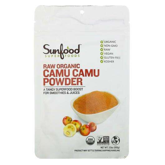 Основное фото товара Sunfood, Каму каму, Raw Organic Camu Camu Powder 3, 100 г