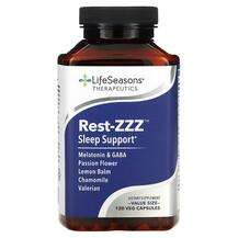 LifeSeasons, Поддержка сна, Rest-ZZZ Sleep Support, 120 капсул