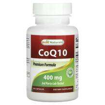 Best Naturals, Коэнзим Q10, CoQ10 400 mg, 60 капсул