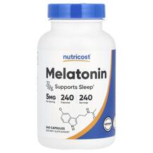 Мелатонін Melatonin 5 mg Nutricost 240 капсул