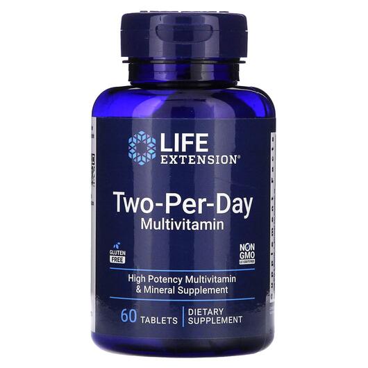 Основне фото товара Two-Per-Day Multivitamin V2, Мультивітаміни, 60 таблеток