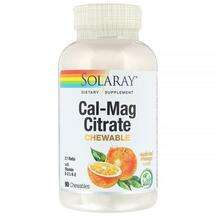 Solaray, Cal-Mag Citrate Chewables, Кальцій Магний, 90 конфет