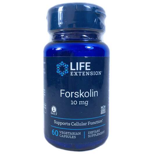 Основне фото товара Life Extension, Forskolin 10 mg, Форсколін, 60 капсул