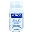 Фото товара Pure Encapsulations, Цинк 15 мг, Zinc 15 mg, 60 капсул