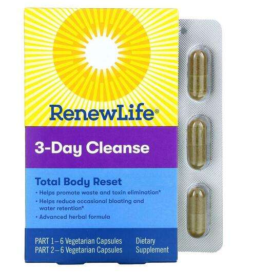 Основное фото товара Renew Life, Поддержка метаболизма жиров, 3-Day Cleanse Total B...