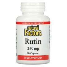 Natural Factors, Rutin 250 mg, Рутин, 90 капсул