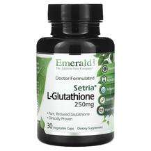 Emerald, Setria L-Glutathione 250 mg, L-Глутатіон, 30 капсул