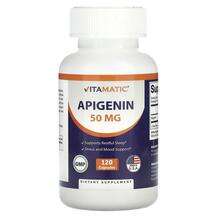 Vitamatic, Apigenin 50 mg, Апігенін, 120 капсул