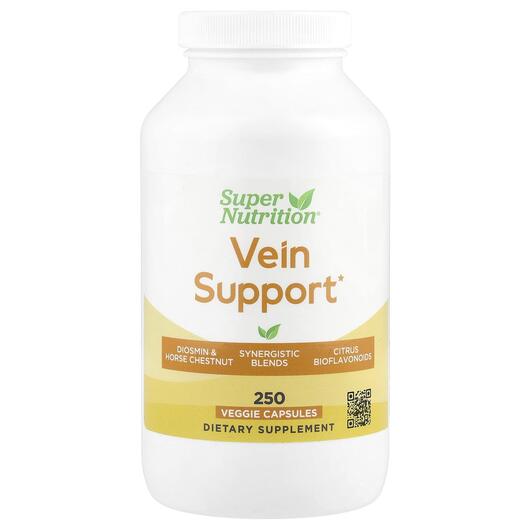Основное фото товара Super Nutrition, Поддержка вен ног, Vein Support, 250 капсул