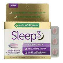 Nature's Bounty, Sleep3, Підтримка здорового сну, 60 таблеток