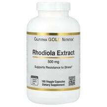 California Gold Nutrition, Родиола, Rhodiola Extract 500 mg, 1...