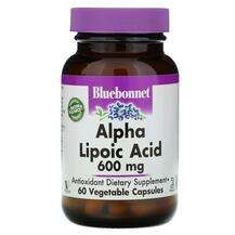 Bluebonnet, Альфа-липоевая кислота, Alpha Lipoic Acid, 60 капсул