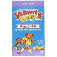 Hero Nutritional Products, Yummi Bears Omega 3 DHA Natural Fru...