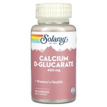 Calcium D-Glucarate 400 mg Кальций Solaray 60 капсул