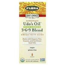 Flora, Udo's Oil 3-6-9 Blend, Омега 3 6 9, 250 мл