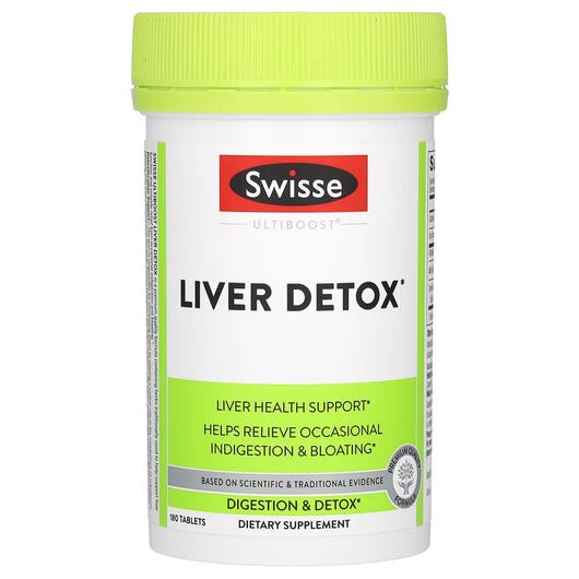 Основне фото товара Swisse, Ultiboost Liver Detox 180, Очищення печінки, 180 таблеток