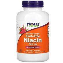 Now, Niacin 500 mg, Ніацин 500 мг без приливів, 180 капсул