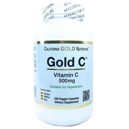 Основне фото товара California Gold Nutrition, Gold C Vitamin C 500 mg, Вітамін C ...