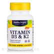 Фото товару Healthy Origins, Vitamin D3 & K2 50 mcg / 20 mcg, Вітаміни...