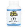 Vitamin D3 25 mcg 1000 IU, Вітамін D3, 180 капсул